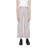Jacqueline De Yong Gray Viscose Pant -   -  Jacqueline De Yong.